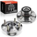 A-Premium 2 x Rear Wheel Bearing and Hub Assembly with 4-Lug Compatible with Honda Civic 1992-1995/1999-2000, Civic del Sol 1993-1997 & Acura Integra 1994-1997, with Rear Disc