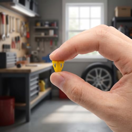 AVAVXFLY 120 PCS Nylon Grommet Screw Nuts, License Plate Screw Inserts License Plate Fasteners, Cap Bumper Plates Auto Body Fastener Kit Multicolored