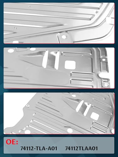 74110-TBA-A00 90674-TY2-A01 Engine Splash Guard Under Car Shield Cover Board Compatible with Honda Civic 2016 2017 2018 2019 2020 2021