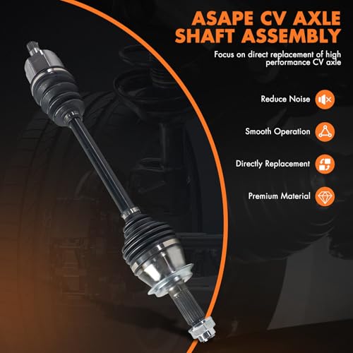 Front Left Driver Side CV Axle Half Shaft Assembly Compatible With 2012-2015 for Honda Civic 1.8L Auto Trans 2006-2011 for Honda Civic 1.8L Auto Trans cv axle shaft NCV36007 44306TR0A02
