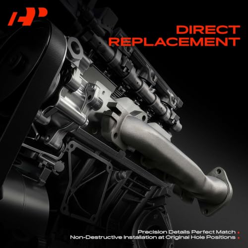 A-Premium Left Side [8Cyl 5.3 6.2L] Engine Exhaust Manifold Kit W/Gaskets & Studs & Nuts Fit for Chevy, GMC & Cadillac Models - Silverado 1500 1500 LD Tahoe Suburban Sierra 1500 Yukon Escalade & More