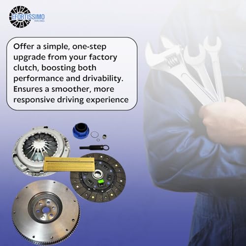 EFT Heavy-Duty Clutch Kit with Flywheel for 1995-2001 Ford Ranger, Mazda B2300 B2500 2.3L 2.5L - Durable Construction for Reliable Performance - Offers Precise Fitting with 12 Month Brand Warranty