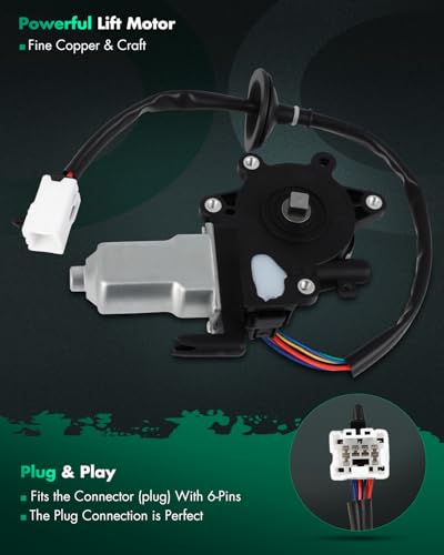 SCITOO Power Window Regulator Motor Front Driver Side Compatible with for 2004-2006 for Scion xB Replace for 85720-32160, 8572032160