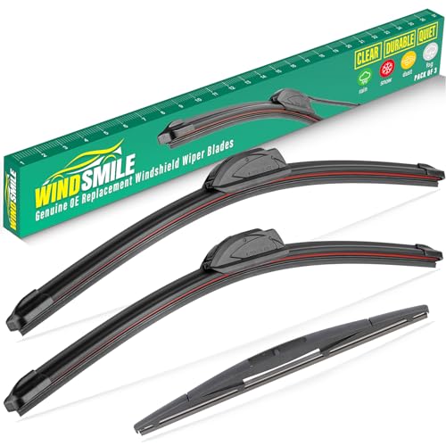 26" 20" 12" Windshield Wiper Blades Replacement for Jeep Grand Cherokee 2022 2023 2024 2025 (Not Suitable for Cherokee L) Premium All Weather Front Rear Wipers Set - OEM Quality (Pack of 3)