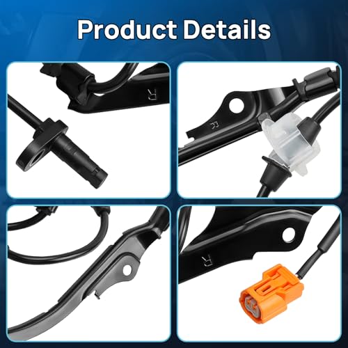 ABS Wheel Speed Sensor Front Left Right Fits for Honda Accord 2.4L 3.0L 2003 2004 2005 2006 2007, Acura TSX 2004-2008, Driver Passenger Side ABS Sensors, 2pcs, 57450-SDC-013 57455-SDC-013