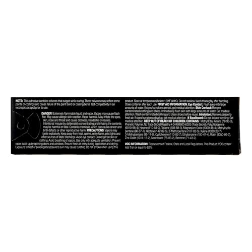 3M Black Super Weatherstrip and Gasket Adhesive, 08008, 5 fl oz, 1 Per Pack