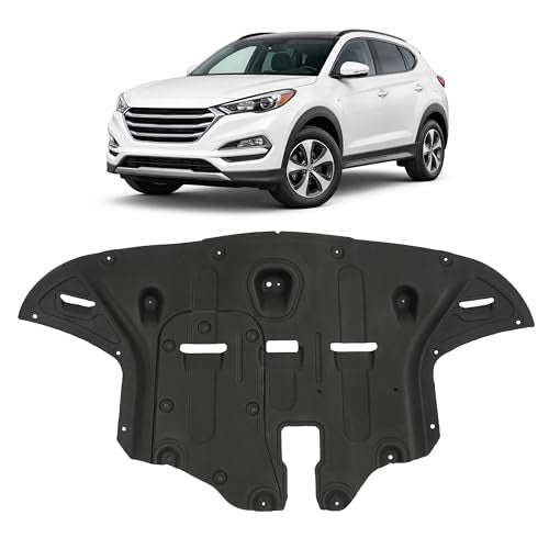 BALOCEO Engine Splash Shield Compatible with 2016-2021 Hyundai Tucson Eco Urban Edition Value Replacement for HY1228190 29110D3600-PFM Plastic(PET) Black