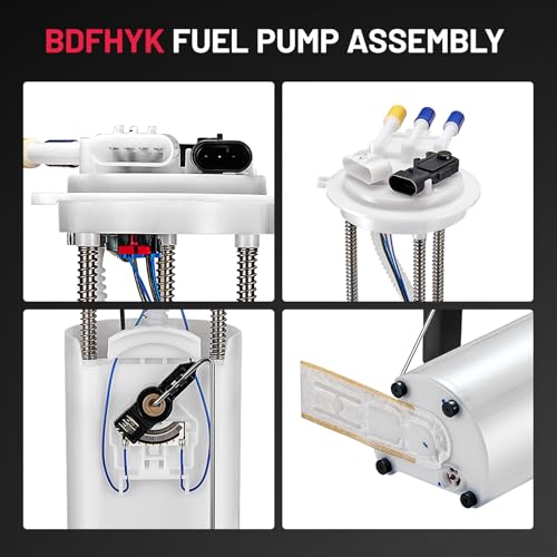 BDFHYK Fuel Pump Module Assembly E3500M Compatible with Chevrolet Pickup Silverado 1999-2004, Compatible with GMC Sierra 1999-2004 4.3L 4.8L 5.3L 6.0L 8.1L w/Sending Unit Fuel Pressure Sensor