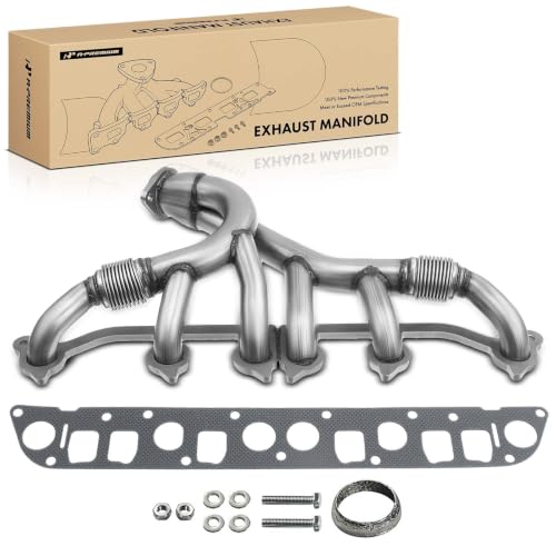 A-Premium New Stainless Steel Exhaust Manifold Kit W/Gaskets Fit for Jeep Grand Cherokee 1993-1998, Wrangler 1991-1995 1997-1999, Cherokee 1991-1999, Comanche, TJ, 4.0L, Replaces 33007072, 4883385