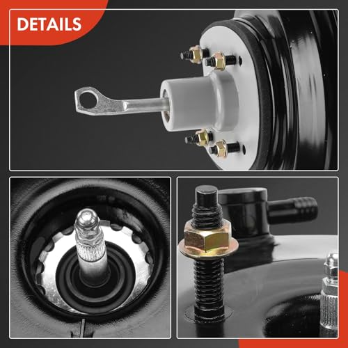 A-Premium Vacuum Power Brake Booster Compatible with Ford F-250 1987-1996/1998, F-250 HD 1997, F-350 1987-1997, F Super Duty 1990-1997, Without Master Cylinder
