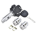Ignition Switch Lock Cylinder with Pair Front Door Lock Cylinder Compatible with 1999 2000 Chevy Silverado Tahoe Suburban GMC Sierra Replace OE# 704600 + 702912 X2 + 598007 X2 (No chip)