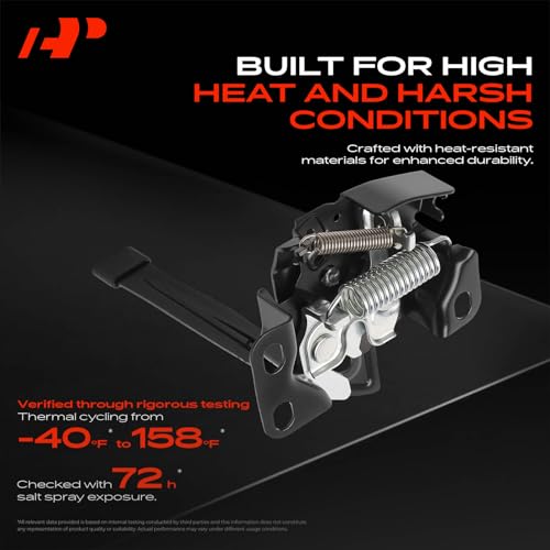 A-Premium Hood Latch Lock Compatible with 2004 2005 Honda Civic, for Model with Alarm System, Front Hood Lock Engine Bonnet Latch Assembly