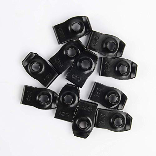 GOOACC GRC-70 35PCS Engine Under Cover Splash Shield Guard Body Bolts Bumper Fender Liner Push Retainer Fastener Rivet Clips , black