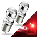 AUXITO 1156 LED Bulb Red Super Bright 7506 BA15S P21W LED Replacement with Projector for Taill Brake Backup Reverse DRL Signal Parking Lights, Pack of 2
