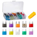 Rebvugr 120PCS Car Fuses Assortment Kit, Automotive Fuse, Auto Blade Fuse Kit with Puller Tool, Mini Fuses(2A/3A/5A/7.5A/10A/15A/20A/25A/30A/35A) Replacement Fuse for Car RV Truck Motorcycle Marine