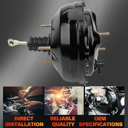 Fexhull 54-71061 Vacuum Power Brake Booster Fit for Chevy S10 GMC Jimmy Sonoma 1995-1997 for Hombre Bravada 1996-1997 S10 1995-1998 18029999, 8180299990