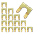 15 Pieces Brake Line Clips Metal Brake Line Retainer U Shaped, Brake Hose Bracket, Parking Brake Cable Clip Replacement Hose Retaining Clip Brake Hose Lock, Cars Trucks Vehicles Parts.