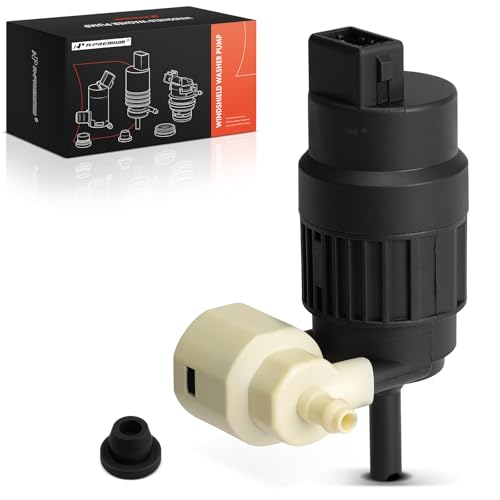 A-Premium Windshield Washer Pump Compatible with Chevrolet Equinox & Volkswagen Passat, Golf, GTI, e-Golf, EuroVan & Jeep Renegade & Fiat 500, 500X, 500L & Suzuki XL7 & Saturn & Pontiac & Ram
