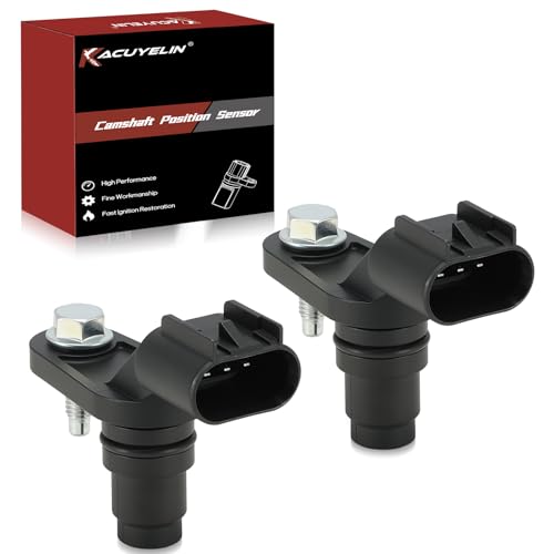 12577245 Engine Cam Camshaft Position Sensor Set of 2 Compatible with Chevy Cobalt HHR Equinox GMC Terrain Buick Regal Pontiac Saturn 2006-2017 2.0L 2.2L 2.4L Replace#917-720,2131690