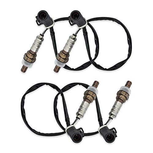 O2 Oxygen Sensor 15717 Downstream Upstream Compatible with Ford F150 F250 F350 Ranger Escape Explorer Lincoln Mazda Mercury Replaces 15716 15718 Set of 4