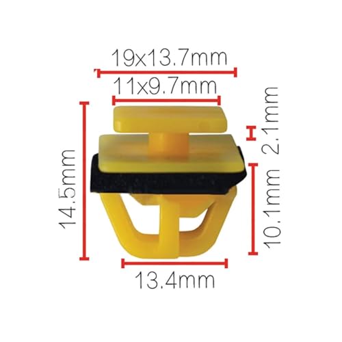 25Pcs Exterior Sill Body Side Moulding Retainer Clips for 87758-35000 Auto Clip Rivet Fastener
