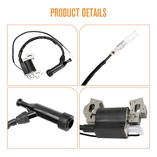 FVRITO Ignition Coil Spark Plug Kit Compatible with Predator 212cc 196cc Gx160 Gx200 Clone Engine Coleman CT200U CT200U-EX BT200X KT196 Baja MB165 MB200 Generator Mini Bike Go Kart Lawn Mower Parts