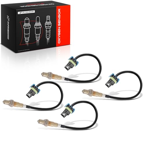 A-Premium O2 Oxygen Sensor Compatible with Chevy, GMC, Cadillac, Buick & Saturn Models - Equinox, Impala, Traverse, Captiva Sport, Terrain, SRX, Allure, Lacrosse - Upstream and Downstream, 4-PC Set