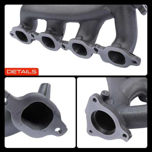 A-Premium Left Side [8Cyl 5.3 6.2L] Engine Exhaust Manifold Kit W/Gaskets & Studs & Nuts Fit for Chevy, GMC & Cadillac Models - Silverado 1500 1500 LD Tahoe Suburban Sierra 1500 Yukon Escalade & More