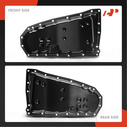 A-Premium Transmission Oil Pan with Drain Plug Compatible with Nissan Altima 2013-2018, Juke 2015-2017, NV200 2014-2016, Rogue 2014-2018, Rogue Sport 2017-2018, FWD and with Auto CVT Transmission
