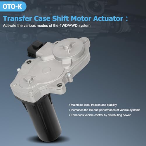 OTO-K Transfer Case Shift Motor Actuator 4WD Compatible with Dodge Ram 1500 2500 3500 Pickup Durango Dakota Chrysler Aspen Mitsubishi Raider,Transfer Case Motor Replace#600-935 600935‎ 420-160