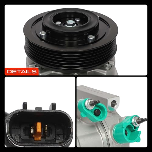 A-Premium Air Conditioner AC Compressor with Clutch Compatible with Hyundai Sonata 2.0L 2.4L 2011-2014, Kia Optima 2.0L 2.4L 2011, GAS