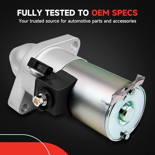 New Starter Compatible with 2006-2012 Honda Accord 2.4L, 2007-2011 CR-V Element 2.4L, 2006-2011 Civic 2.0L, 2006-2014 Acura TSX 2.4L, 2006-2008 CSX 2L 31200-RAA-A61 31200-RRA-A51 31200R40A01 17960N