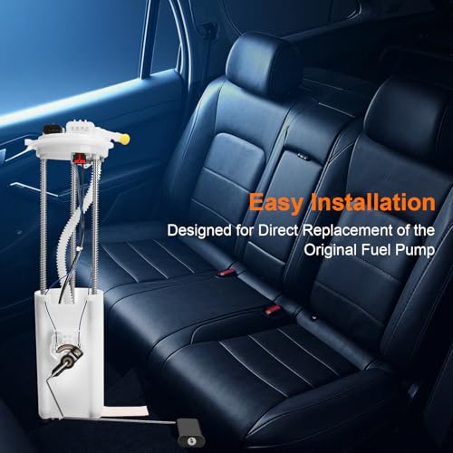 Fuel Pump, Fit for 1997 1998 1999 2000 Chevy/GMC C1500 C2500 C3500 K1500 K2500 K3500 Pickup 4.3L 5L 5.7L 7.4L, Electric Fuel Pump with 2 Connectors & Level Sensor & Sending Unit, Replace E3947M