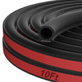 alophoty 10 Ft Rubber Weather Stripping Door Seal, D Shaped Automotive Weather Stripping, Car Door Seal Strip, Self Adhesive Soundproofing Weatherstripping for Doors Windows Car Truck Auto RV