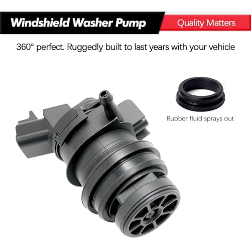 Windshield Washer Pump w/Grommet Replacement for Toyota, Lexus, Subaru, Mazda, Nissan, Acura, Honda Replaces OEM 85330-60190, 85330-AE010, 85330-60180, 85330-21010