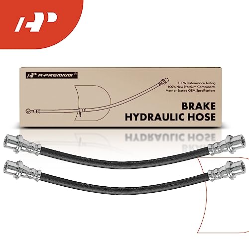 A-Premium Front Side Brake Hydraulic Hoses Compatible with Select Lexus and Toyota Models - GX460 2010-2017, GX470 2003-2009, 4Runner 2003-2017, FJ Cruiser 2007-2014 - Replace# 9094702D35(Pack of 2)