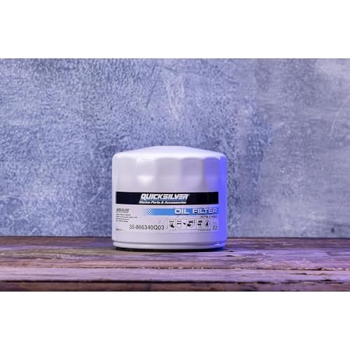 Quicksilver 866340Q03 Sterndrive and Inboard Spin-On Oil Filter for MerCruiser and GM Marine Engines