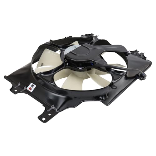 TRQ A/C Condenser Cooling Fan Assembly AC3113113 Compatible with 2005-2012 Acura RL