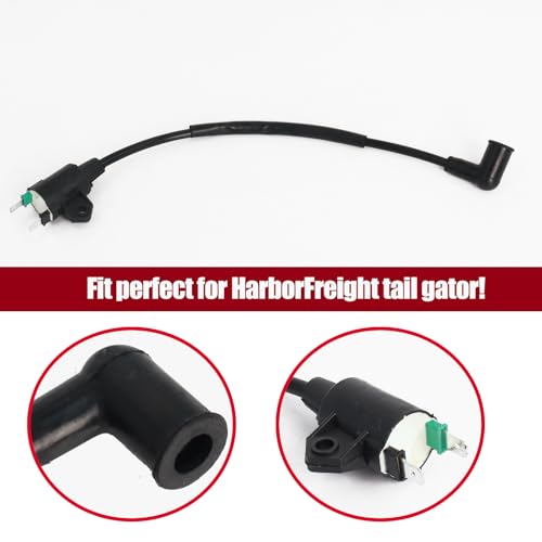 Poweka New Ignition Coil Compatible with Harbor Freight Chicago Electric Storm CAT 63cc 2hp 800 900 Watts 60338 66619 69381 Generator