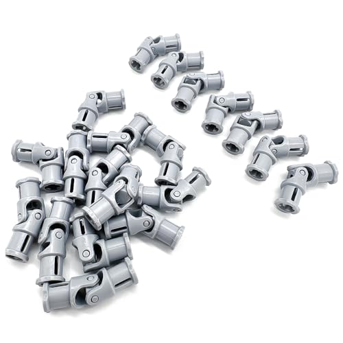 TZBTSTEAM 20pcs New Light Grey Universal U Joint 3L Compatible with legoes (61903/62520c01) Suspension & Drivetrain Robot Motor Robotics Advanced Building mindstorms EV3 NXT Part