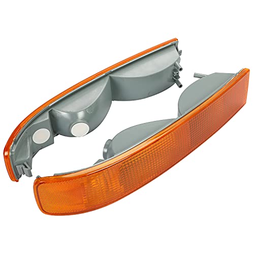 ECOTRIC Turn Parking Signal Light Compatible with 2003-2025 GMC Savana Van/Chevy Chevrolet Express Side Marker Parking Lights Assembly Corner Pair Replace for GM2520188 GM2521188(No Light Bulb)