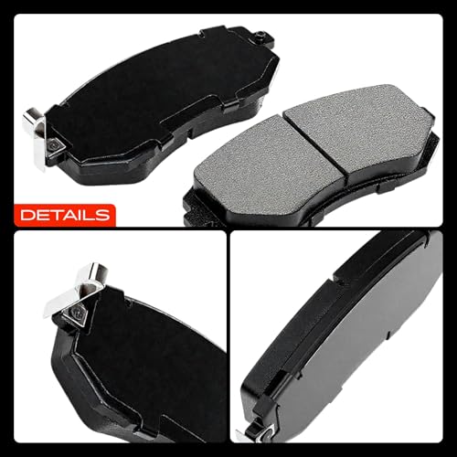 A-Premium Front and Rear Ceramic Brake Pads Set Compatible with Subaru Models - Forester 2009-2013 2.5L, Impreza 2008-2011/2013, Legacy/Outback 2005-2013, with Hardware, 8-Pack