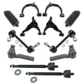 TRQ Front Steering & Suspension 12 Piece Kit Control Arms with Ball Joints, Sway Bar Stabilizer Links, Tie Rods Compatible with 2005-2015 Toyota Tacoma - VERIFY FITMENT