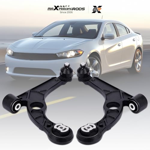 maXpeedingrods 2Pc Front Lower Control Arm w/Ball Joint for Chrysler 200 2015-2017 with 17in Wheels (2.4L / 3.6L), Dodge Dart 2013-2016 (1.4L)