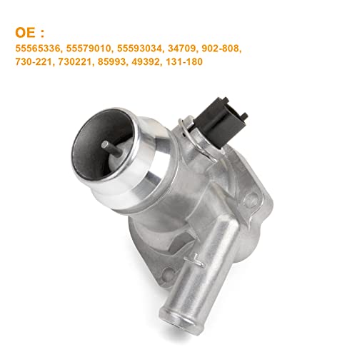 MILIPARTS Upgraded Aluminum Engine Coolant Thermostat Housing Assembly Compatible with Buick Encore 2013-2020 Chevy Cruze Sonic Trax 2011-2016 1.4L Replace 55579010