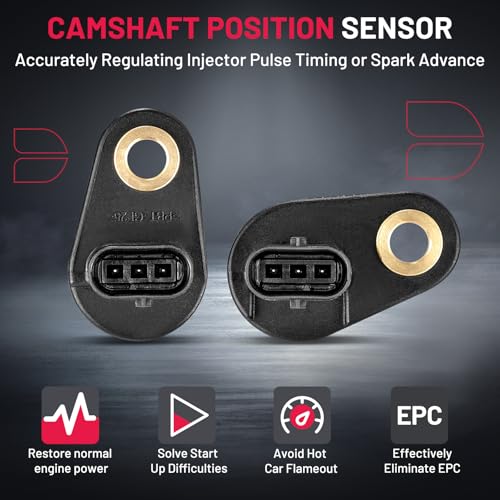 BDFHYK PC850+PC903 Cam Camshaft Position Sensor 2PCS Compatible with Chevy Aveo, Sonic, Aveo5, Trax, Cruze, Cruze Limited, Compatible with Pontiac G3