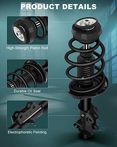 AUTOMUTO Strut Spring Assembly Front Struts Shock Absorber Fit for 2013-2015 for Chevrolet Camaro, Replace 172912 172913