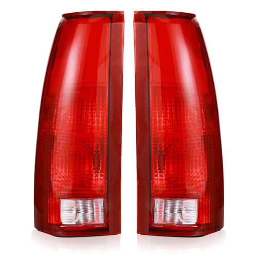 Boine Tail Light Compatible With 1988-1999 Chevy/GMC Silverado Sierra C/K 1500 2500 3500 Suburban Tahoe Blazer Yukon Cadillac Escalade Driver and Passenger Side Rear Light Brake Lamps Housing