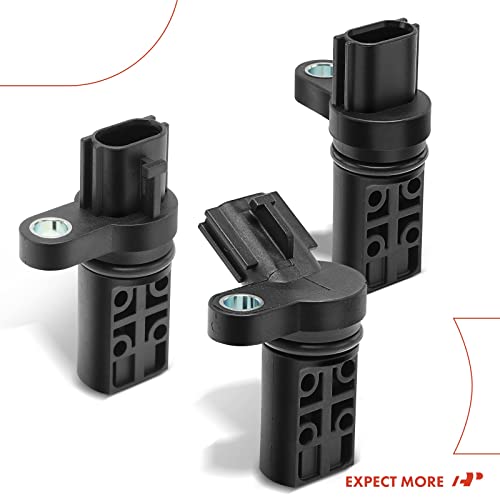 A-Premium Camshaft Crankshaft Position Sensor Compatible with Nissan & Infiniti Vehicles - 3.5L V6 - Altima, Maxima, 350Z, Murano, Quest, FX35, G35, M35 - Set of 3