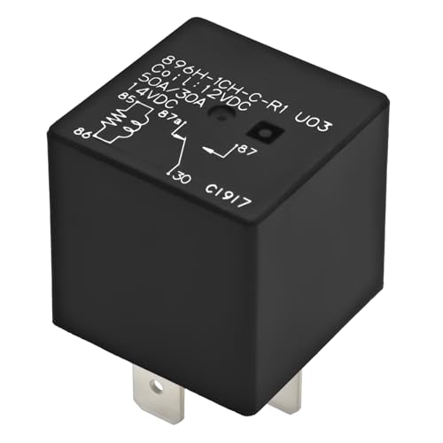 Relay 896H-1CH-C-R1-U03 (Set of 4), 5 Pins Plug-in 12VDC SPDT 50A 12V Terminal Flux Tight Automotive Relay
